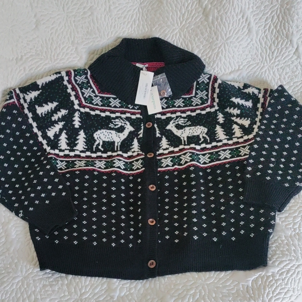 🆕 Sundance Vintage Yuletide Cardigan XL